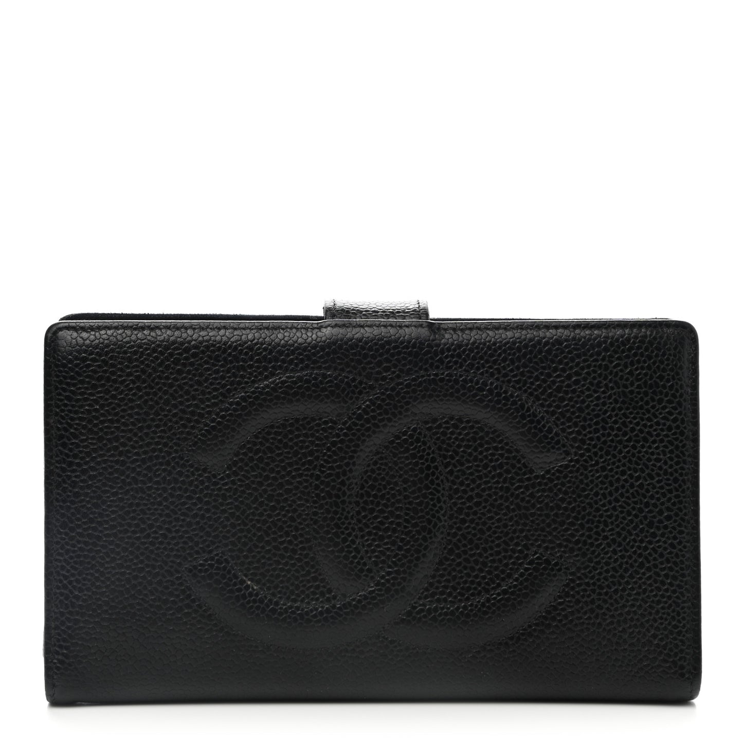 Caviar Timeless CC French Wallet Black