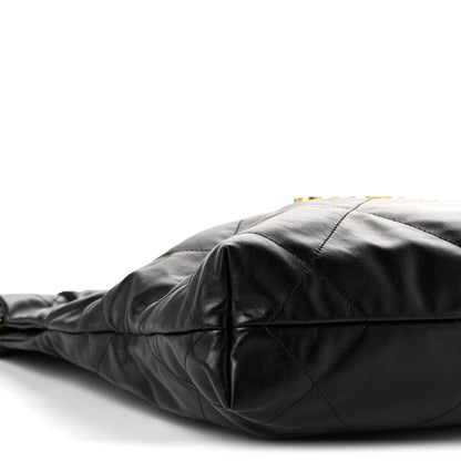 Chanel Shiny Calfskin Quilted Small Chanel 22  Black 10 of 11
