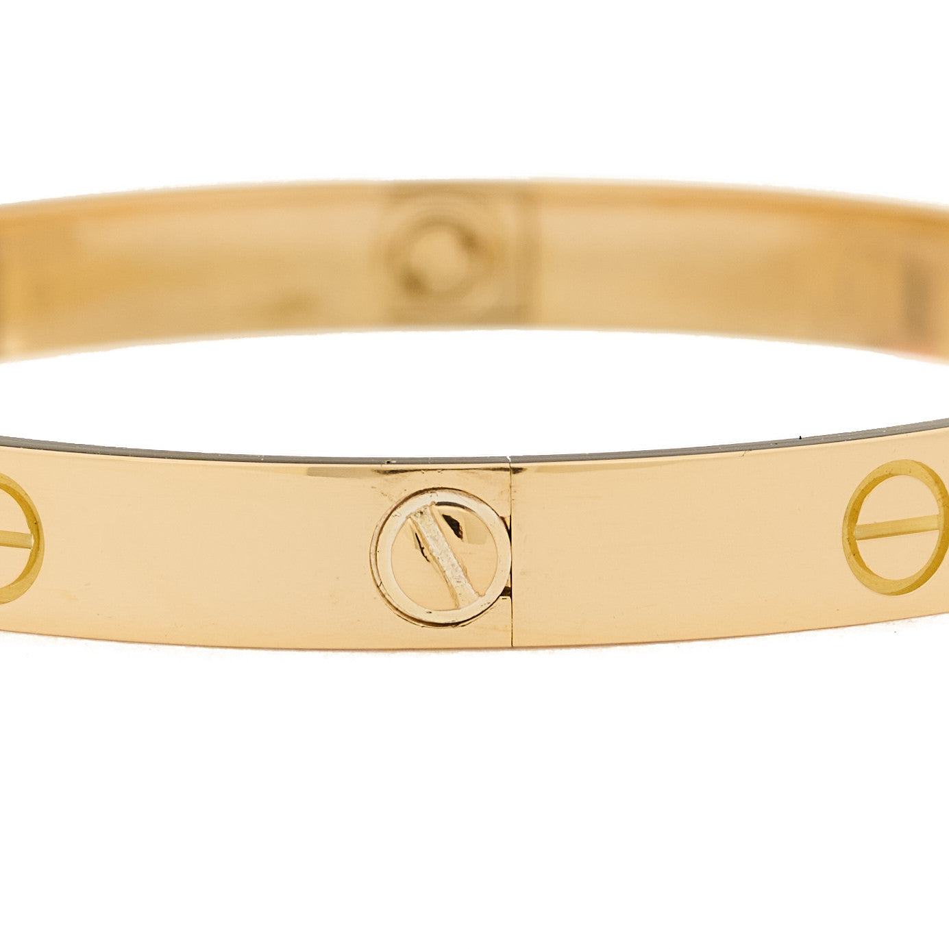 Cartier 18K Yellow Gold 4 Diamond LOVE Bracelet 18 5 of 7