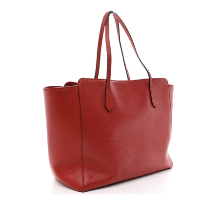 Gucci Dollar Calfskin Medium Swing Tote Red 3 of 11