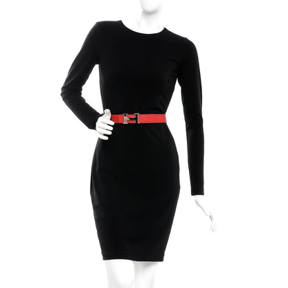 Hermes Epsom Swift 32mm H Belt 95 Vermillon Rose Jaipur 2 of 8