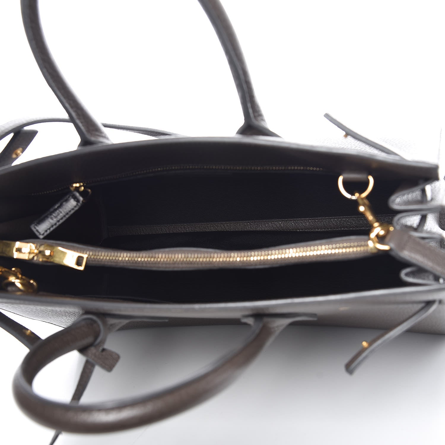 Saint Laurent Grained Calfskin Small Sac De Jour Earth 8 of 10