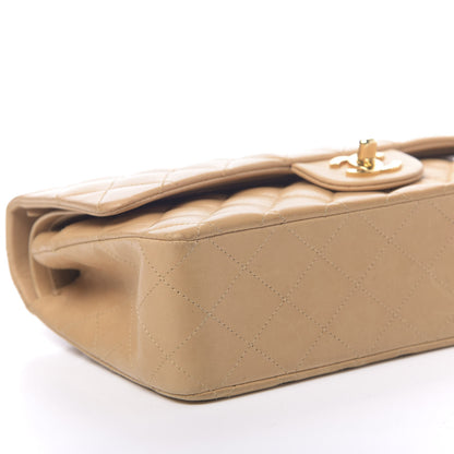 Chanel Lambskin Quilted Medium Double Flap Beige 8 of 13