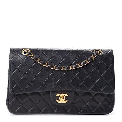 Chanel Lambskin Quilted Medium Double Flap Black 1 of 13