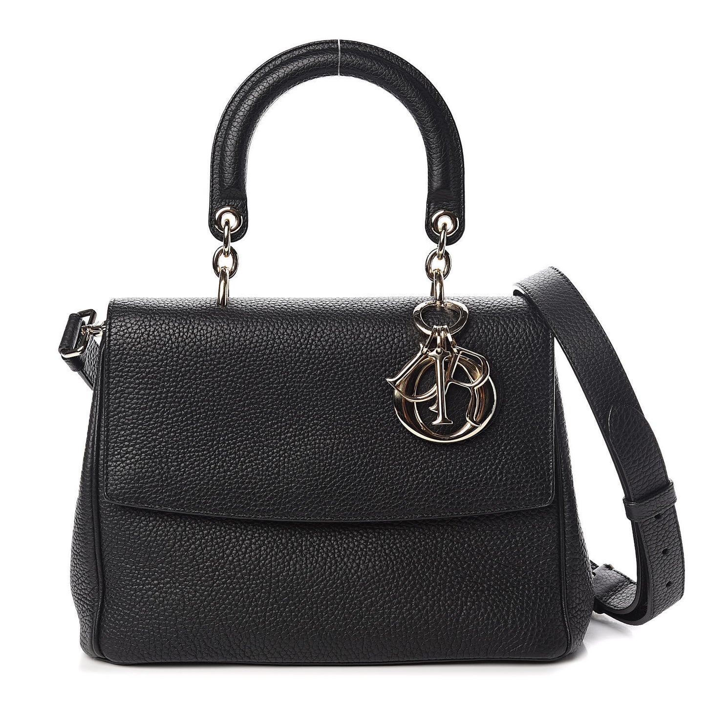 Bullcalf Small Be Dior Flap Black Fraise