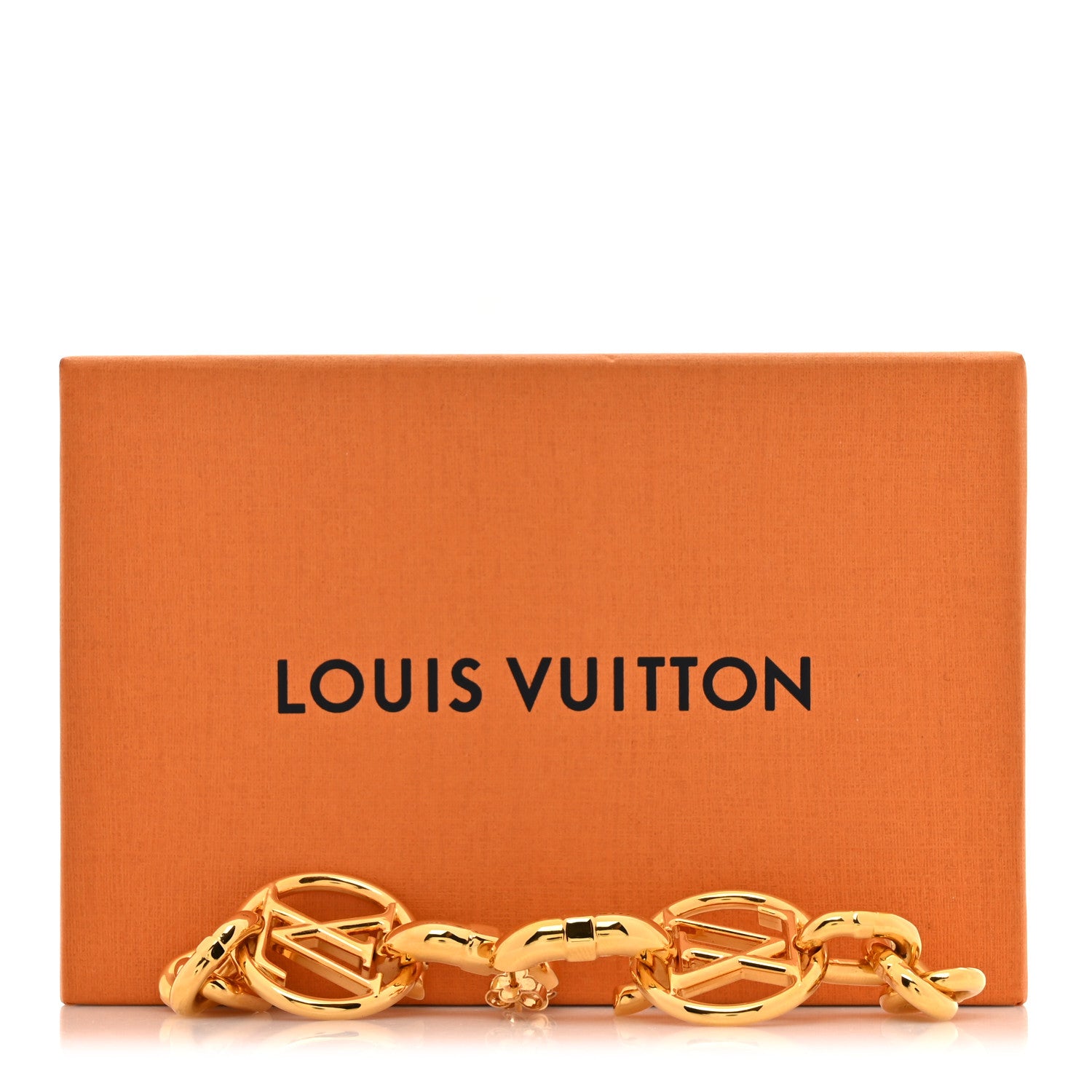 Louis Vuitton LV Chain It Earrings Gold 7 of 7