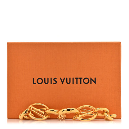 Louis Vuitton LV Chain It Earrings Gold 7 of 7