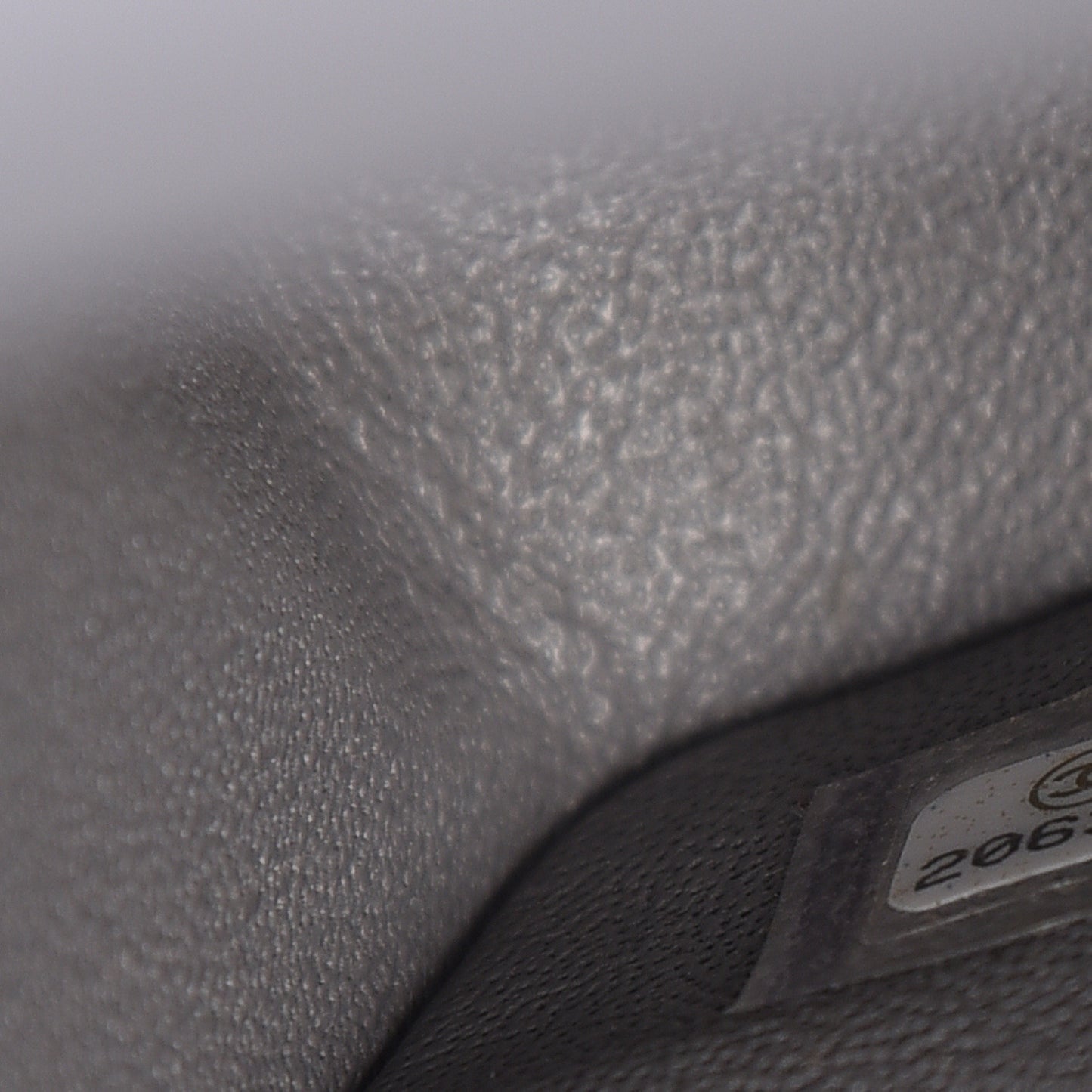 Lambskin Quilted Medium Double Flap Grey
