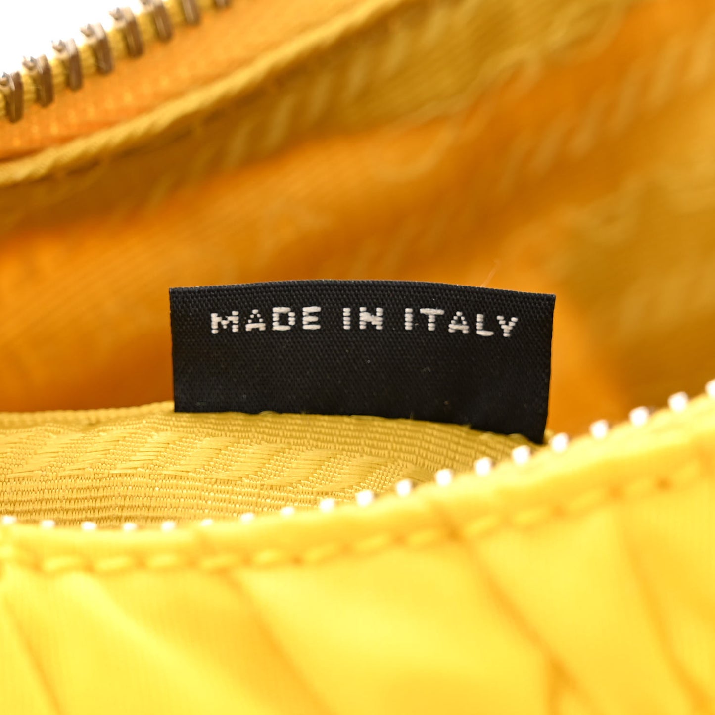 Tessuto Nylon Gaufre Shoulder Bag Giallo