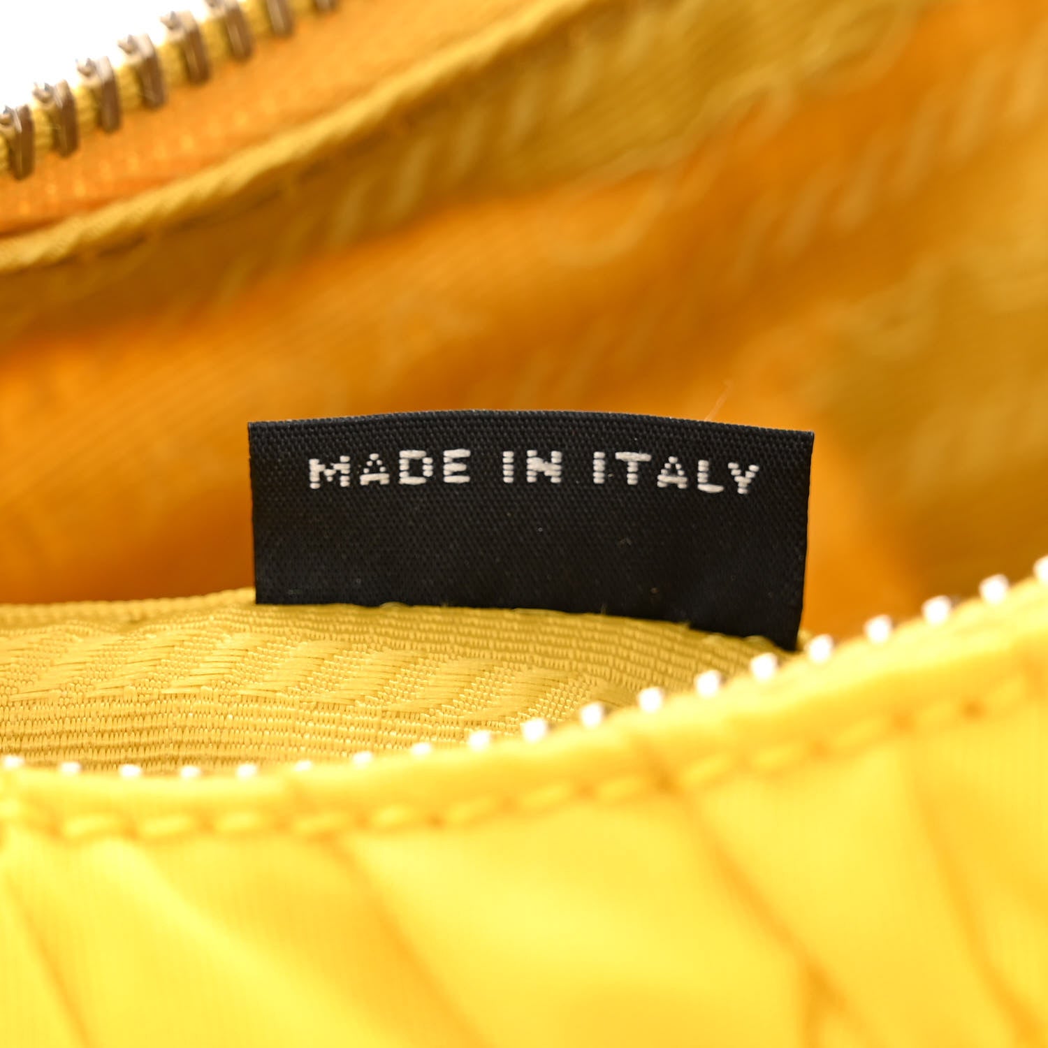 Prada Tessuto Nylon Gaufre Shoulder Bag Giallo 7 of 12