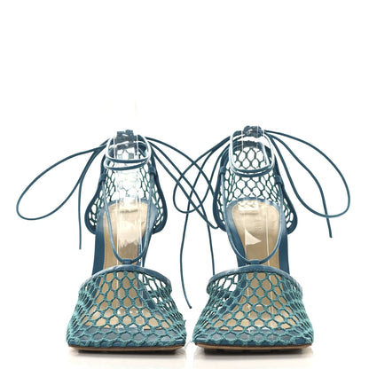 Bottega Veneta Mesh Nappa Stretch Ankle Tie 90mm Sandals 39.5 Blaster 3 of 8