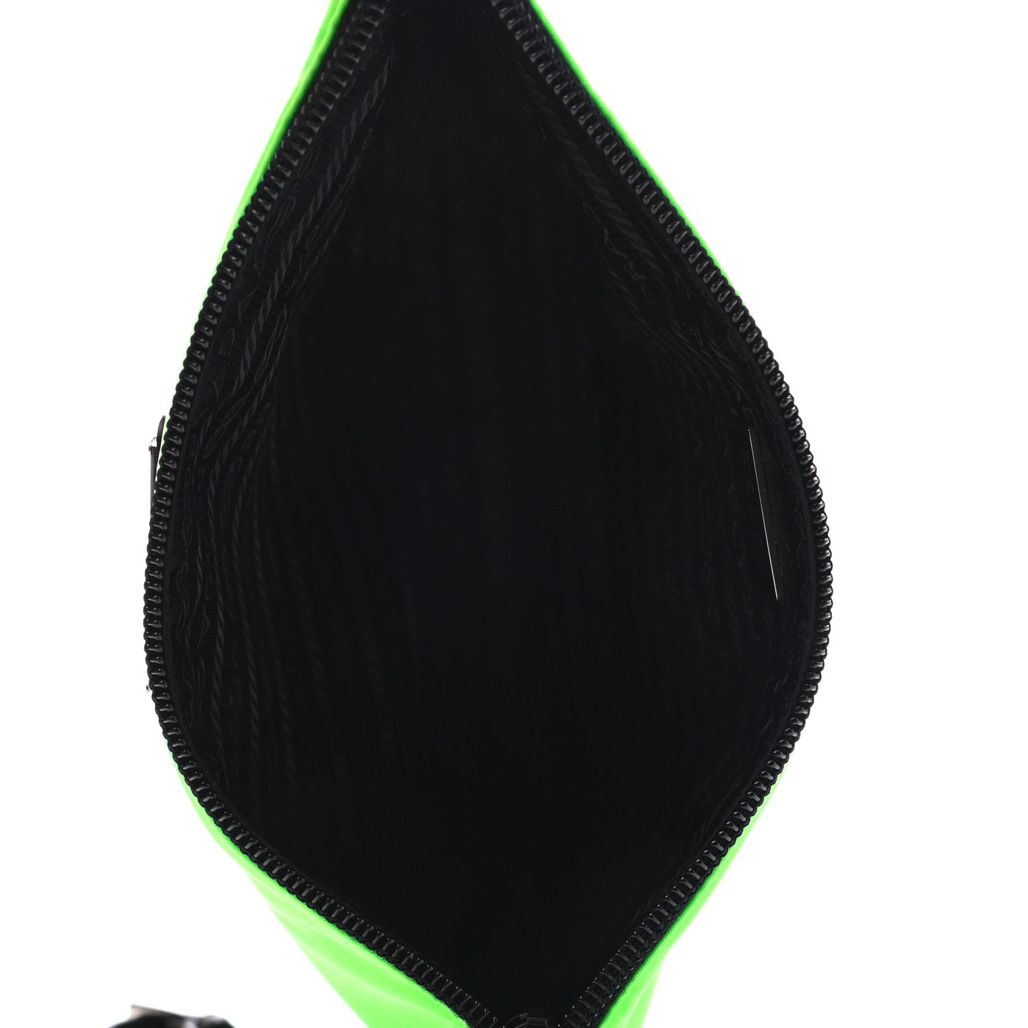Prada Tessuto Nylon Saffiano Wristlet Green Fluo 5 of 8