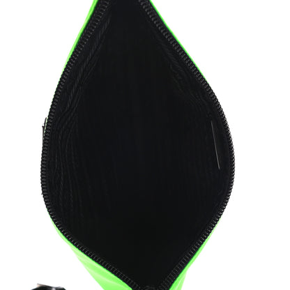 Prada Tessuto Nylon Saffiano Wristlet Green Fluo 5 of 8