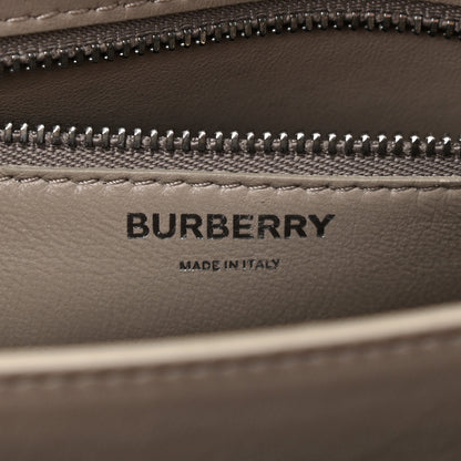 Burberry Metallic Patent Crocodile Embossed Small TB Shoulder Bag Silver 6 of 12