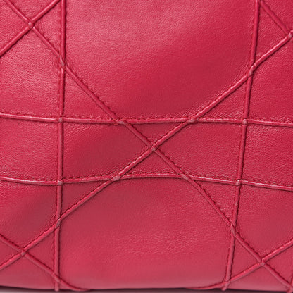 Christian Dior Lambskin Cannage Medium Granville Tote Fuchsia 12 of 17