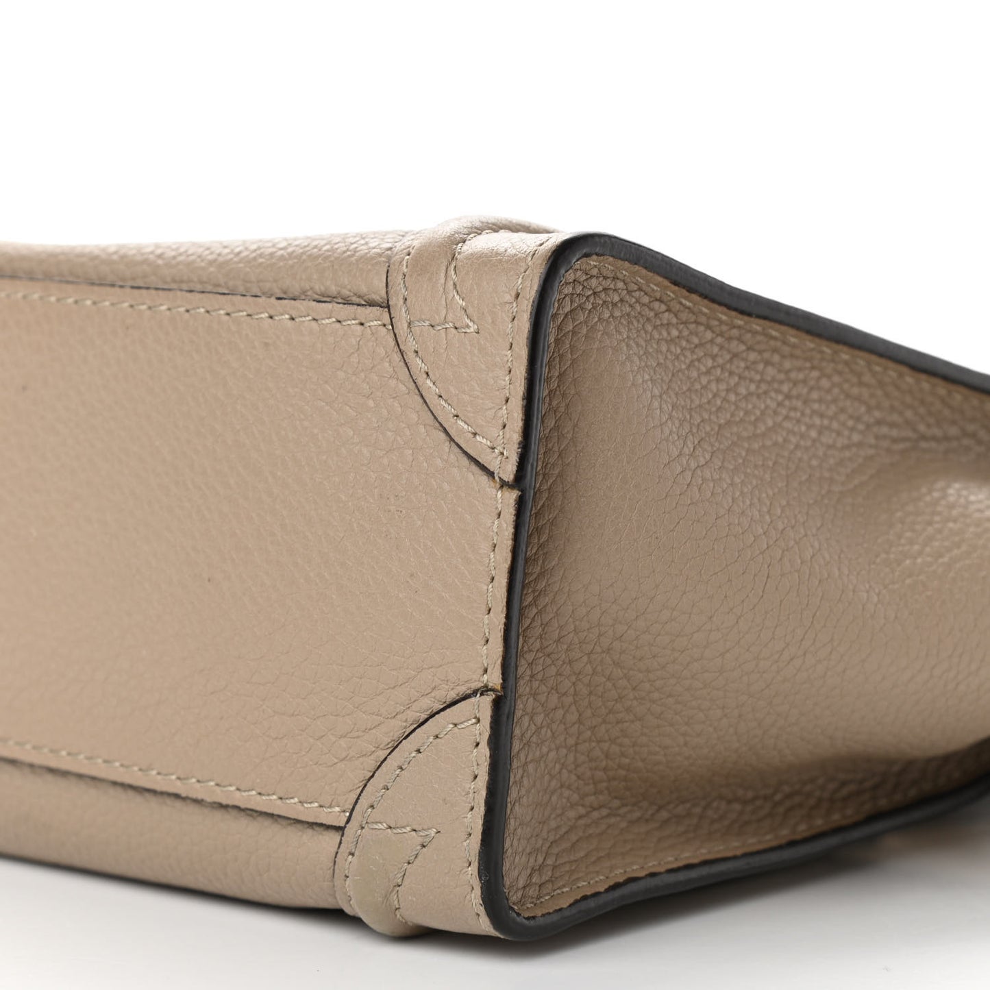 Drummed Calfskin Nano Luggage Dune