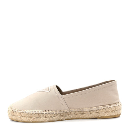 Prada Gabardine Logo Espadrilles 36 Corda 1 of 10