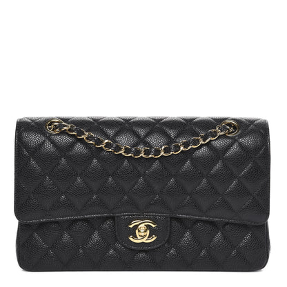 Chanel Caviar Quilted Medium Double Flap Black 1 of 12