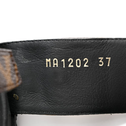 Louis Vuitton Monogram Bom Dia Mule Sandals 37 Black 8 of 10