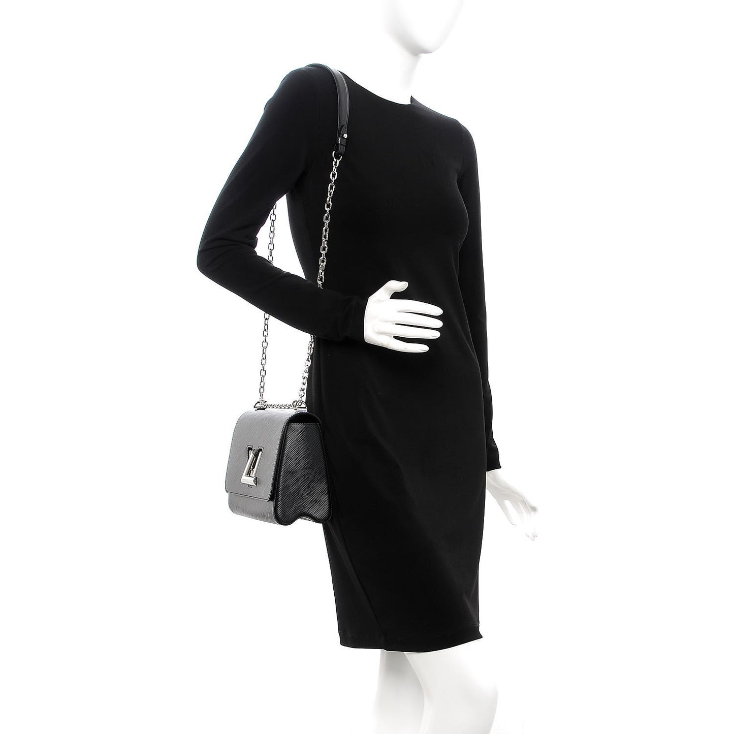 Epi Twist Shoulder Bag MM Black