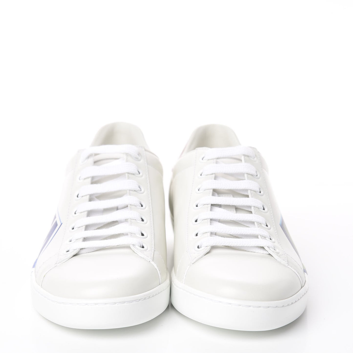 Calfskin Nappa LOVED Print Womens Ace Sneakers 38 White Red Flame Green
