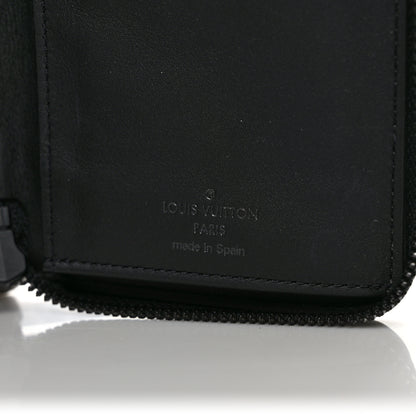 Louis Vuitton Calfskin Monogram Shadow Vertical Zippy Wallet Black 6 of 6