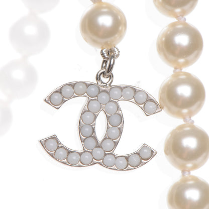 Chanel Pearl CC Long Necklace Gold 4 of 7