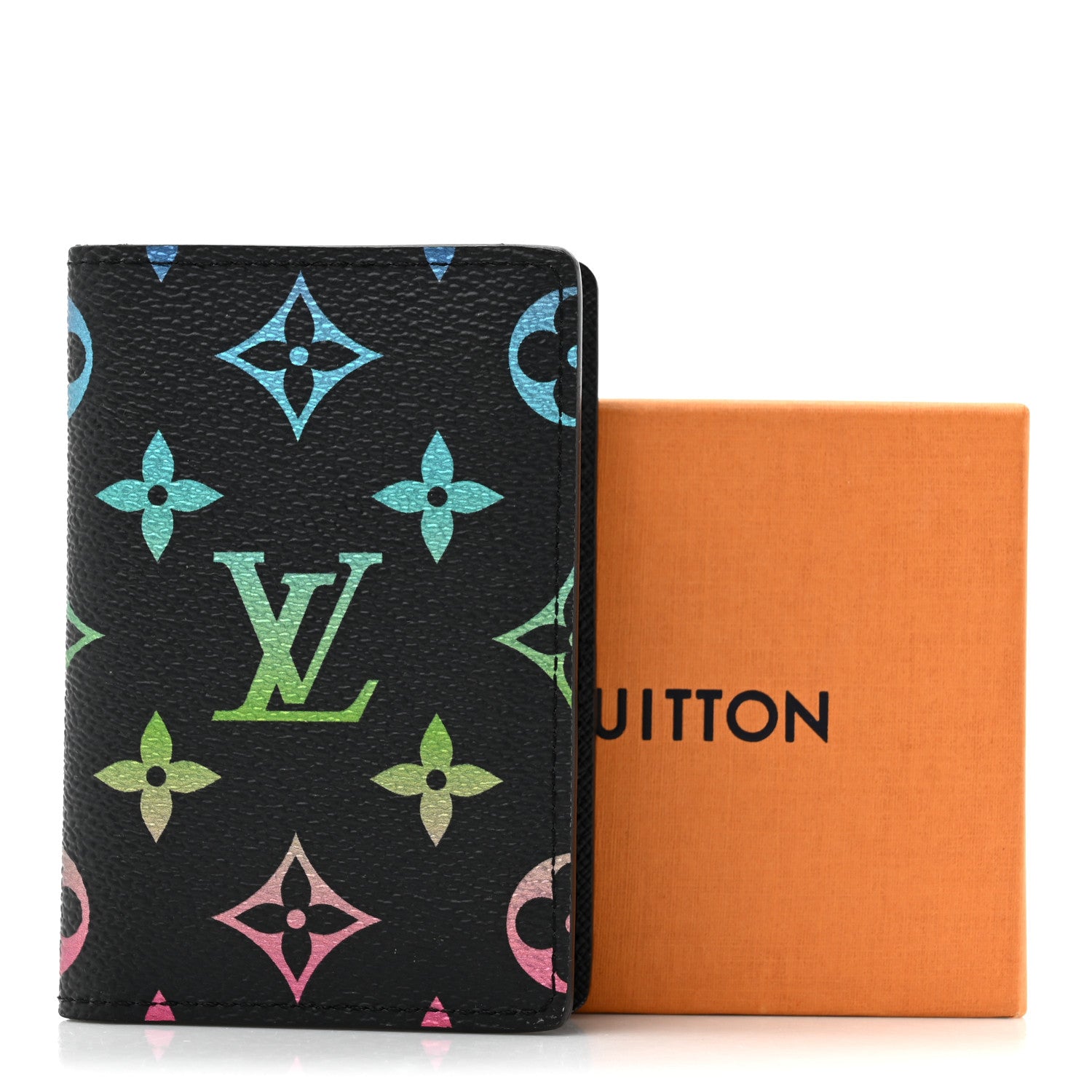 Louis Vuitton Monogram Iridescent Pocket Organizer NM Black 7 of 7