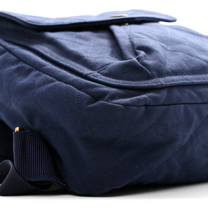 Chanel Canvas Double Waist Bag Backpack Blue 13 of 16