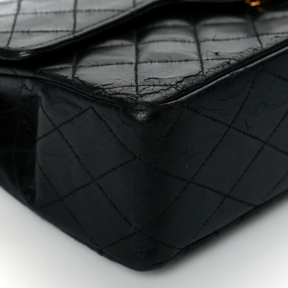 Chanel Lambskin Quilted Medium Double Flap Black 8 of 9
