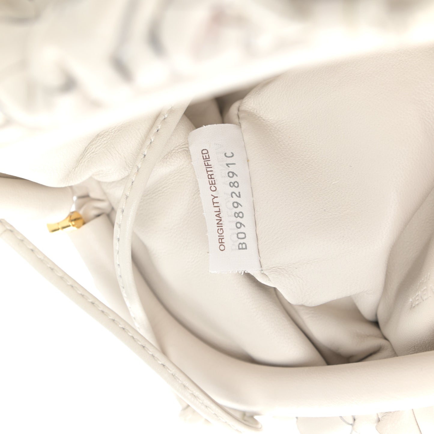 Nappa Intrecciato The Mini Pouch Chalk