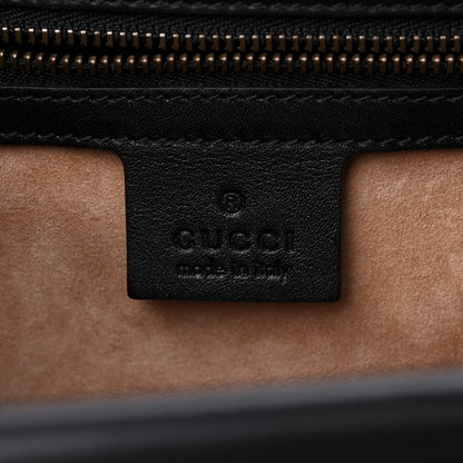 Gucci Calf Hair Leopard Print Shoulder Bag Black 6 of 11