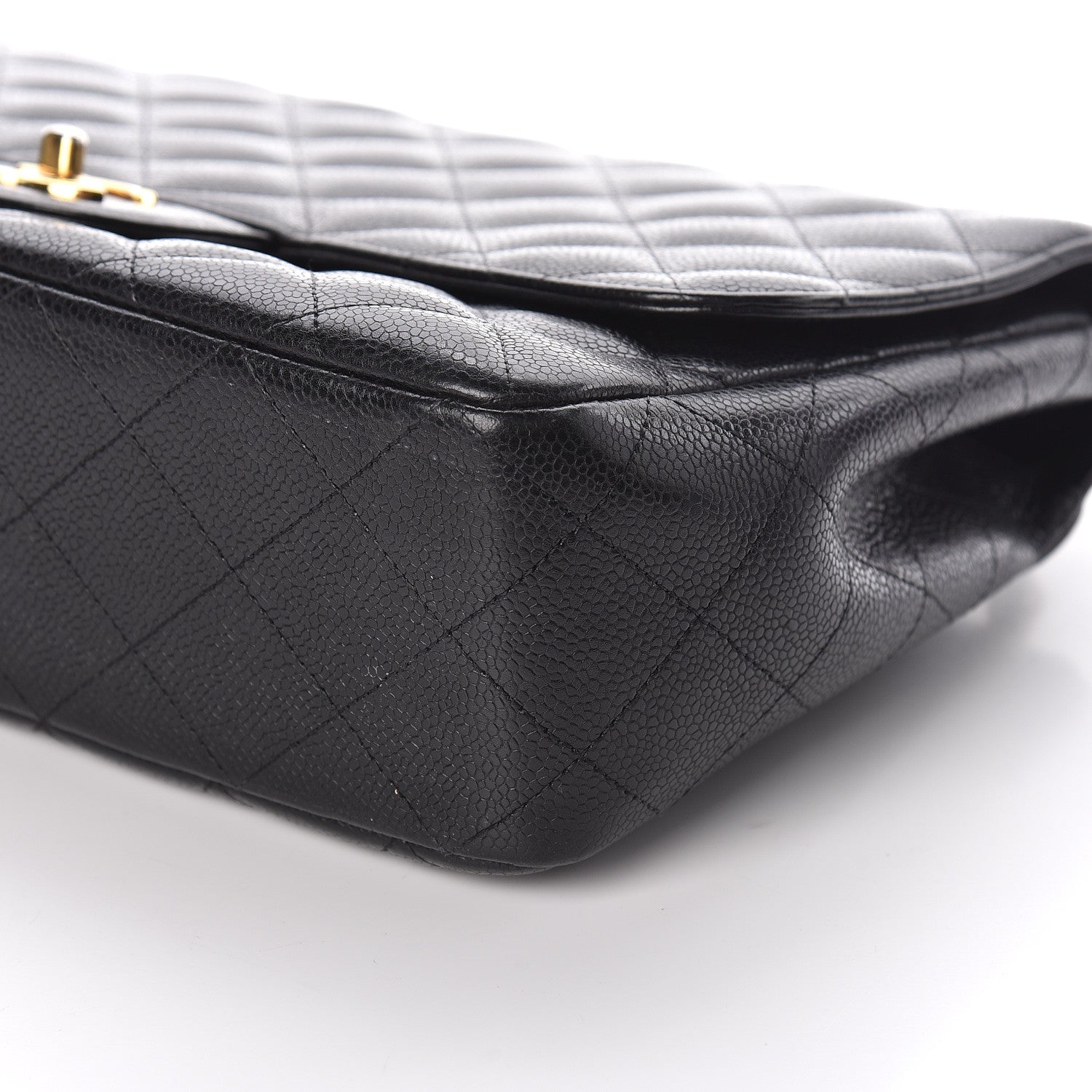 Chanel Caviar Quilted Jumbo Single Flap Black 10 of 10
