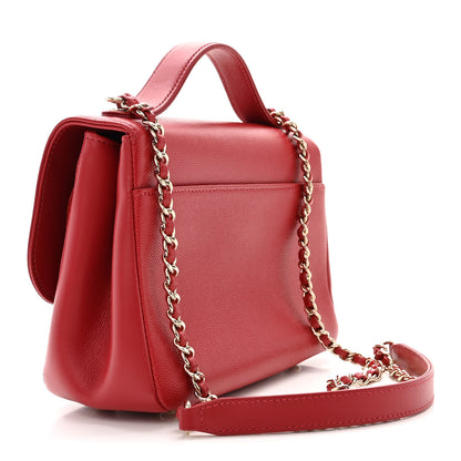 Chanel Caviar Quilted Small Business Affinity Flap Red 3 of 10
