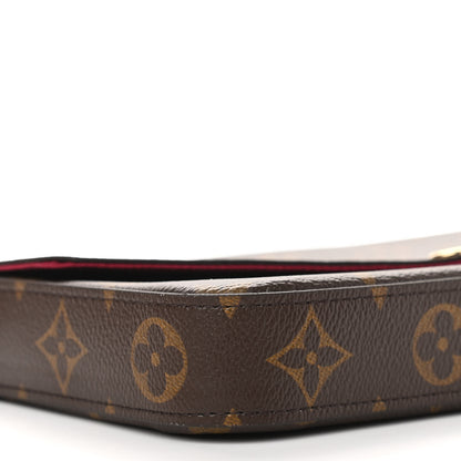 Louis Vuitton Monogram Pochette Felicie Chain Wallet Fuchsia 9 of 11