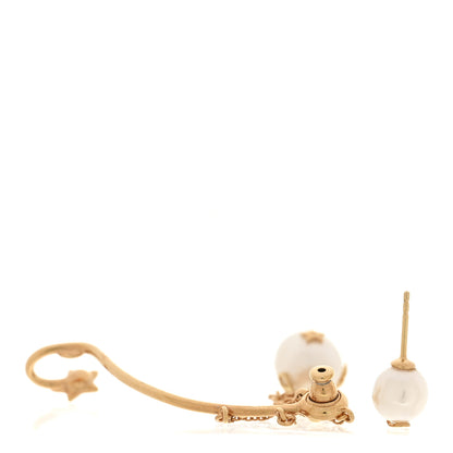 Christian Dior Pearl Perles De Desir Ear Cuff Gold White 3 of 5