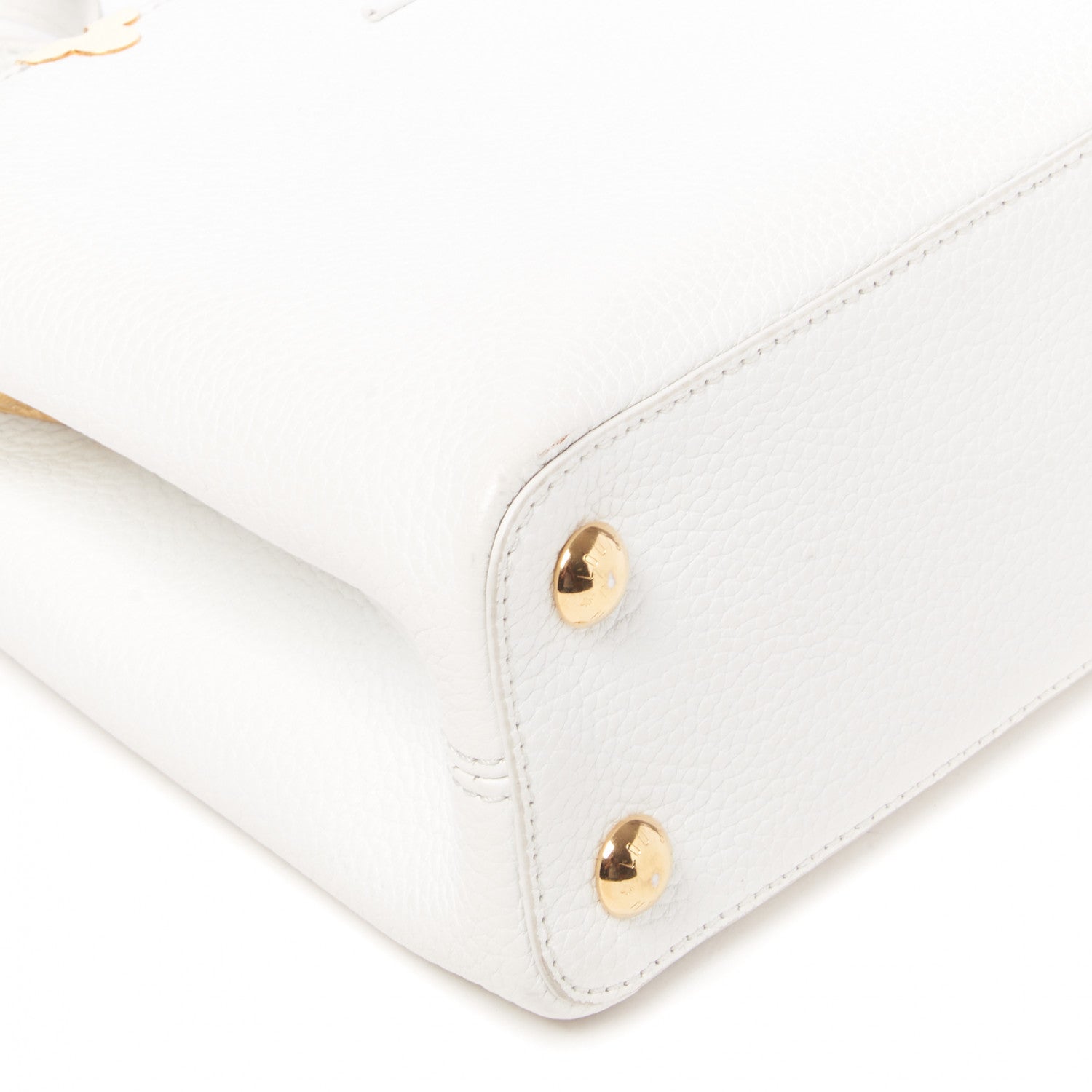 Louis Vuitton Taurillon Embellished Flower Crown Capucines PM White 5 of 7