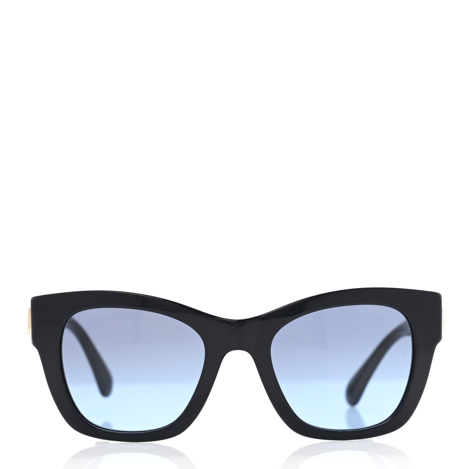 Chanel Acetate Square CC Sunglasses 5478-A Black 2 of 7