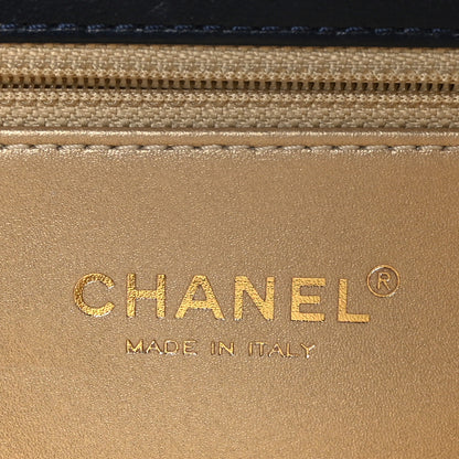 Chanel Lambskin Quilted La Parisienne Top Handle Flap Dark Blue 6 of 10