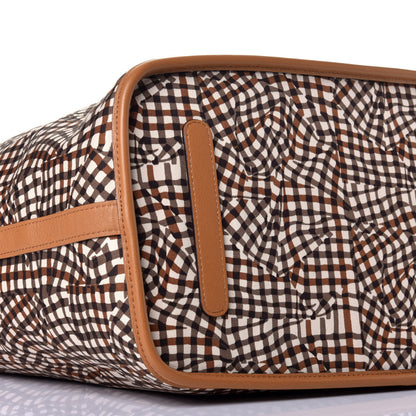MCM Visetos Large Liz Reversible Shopper Tote Cognac 13 of 15