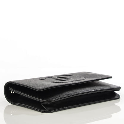 Chanel Caviar Timeless CC Wallet on Chain WOC Black 4 of 9
