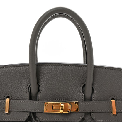Hermes Togo Birkin 25 Gris Meyer 8 of 10