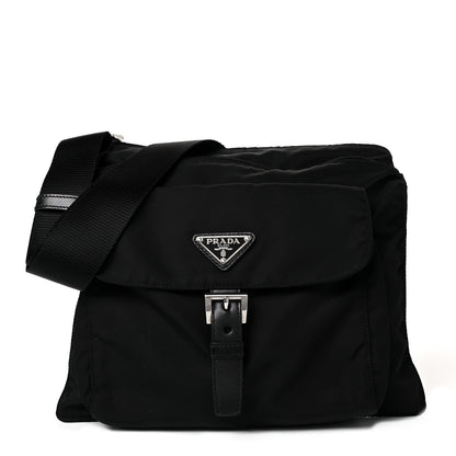 Prada Nylon Vela Messenger Bag Black 1 of 7