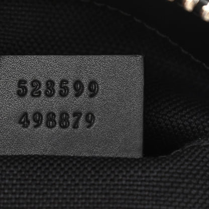 Gucci GG Supreme Monogram Web Small Flat Messenger Bag Black Grey 7 of 12