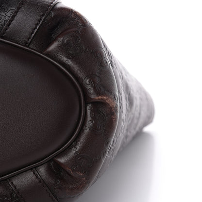 Gucci Guccissima Medium D Gold Tote Dark Brown 9 of 14