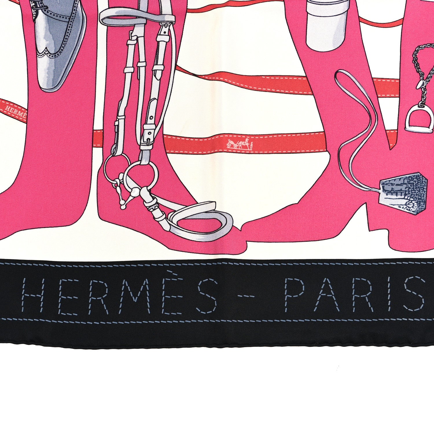 Hermes Silk Monsieur et Madame Scarf 90 2 of 4
