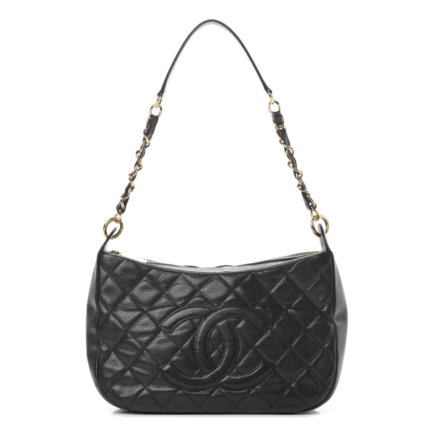 Chanel Caviar Quilted Timeless CC Shoulder Bag Black 1 of 12