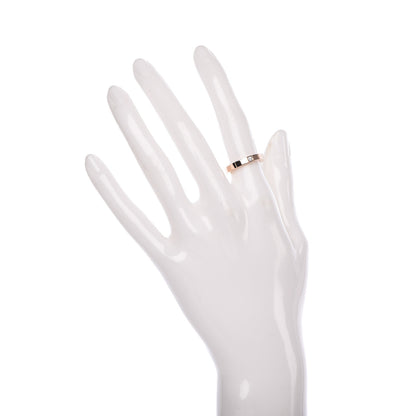 Cartier 18K Pink Gold Diamond Lanieres Band Ring 49 5 2 of 4
