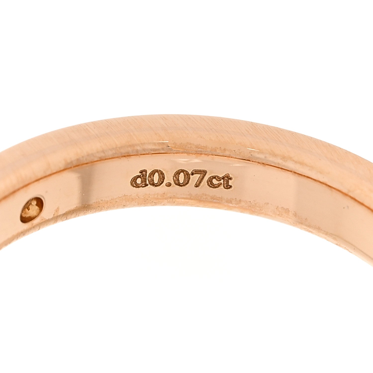 Tiffany 18K Rose Gold Diamond Logo Band Ring 49 4.75 4 of 6