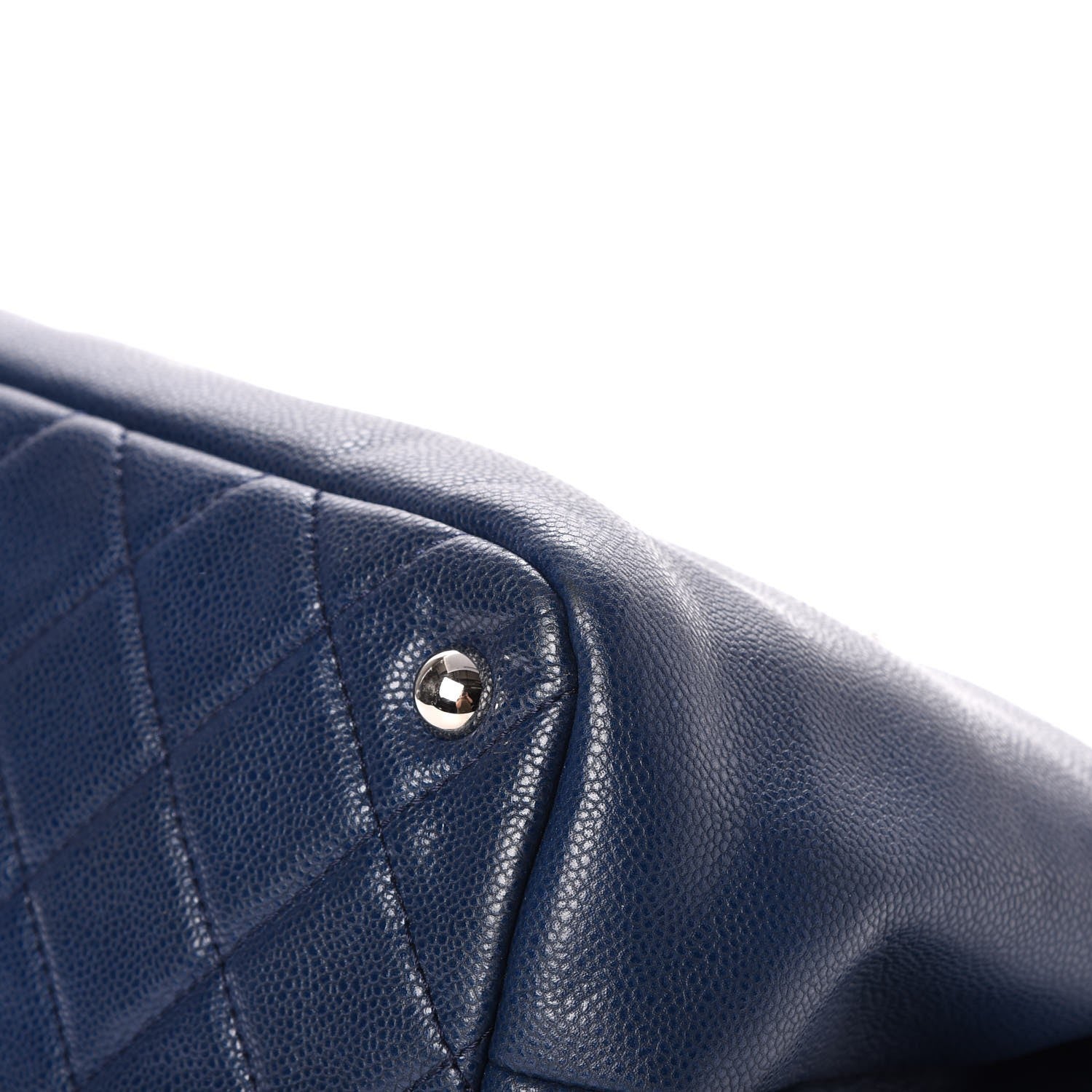 Chanel Caviar Timeless CC Soft Tote Navy Blue 9 of 11